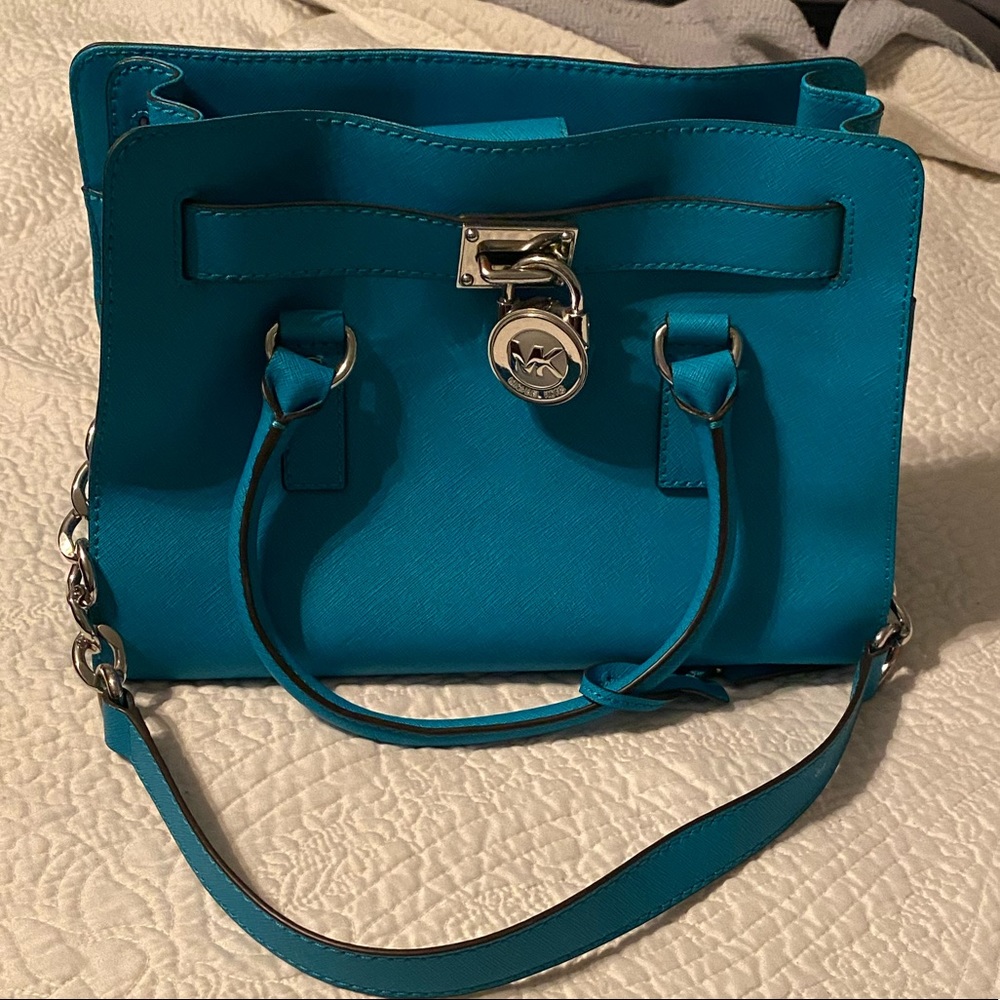 Michael Kors Handbag, turquoise, purse